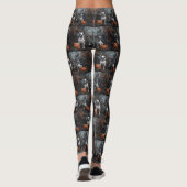 American Staffordshire Halloween Night Doggy Leggings (Rückseite)