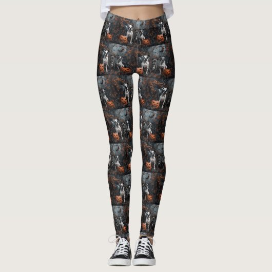 American Staffordshire Halloween Night Doggy Leggings (Vorderseite)