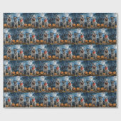 American Staffordshire Halloween Spooky Geschenkpapier (Flach)