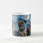 American Staffordshire Halloween Spooky Kaffeetasse (Mittel)
