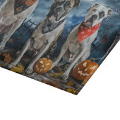 American Staffordshire Halloween Spooky Schneidebrett (Ecke)