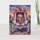 American Staffordshire Hund Valentinstag Karte (Vorderseite)