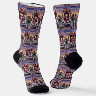 American Staffordshire Hund Valentinstag Socken
