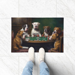 American Staffordshire Hunde Poker Art Fußmatte
