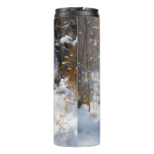 American Staffordshire Let It Snow Christmas Thermosbecher (Rückseite)