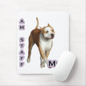 American Staffordshire Mama 4 Mousepad (Mit Mouse)