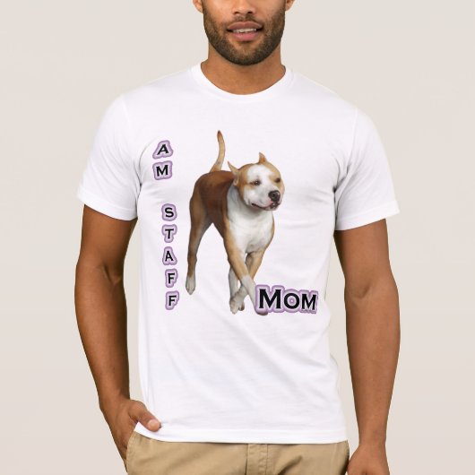 American Staffordshire Mama 4 T-Shirt (Vorderseite)