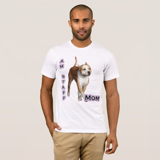 American Staffordshire Mama 4 T-Shirt (Vorne ganz)