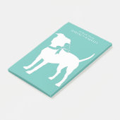 American Staffordshire Pit bull Doppy Puppy Post-it Klebezettel (angewinkelt)