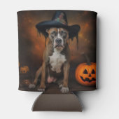 American Staffordshire Pumpkins Halloween Beängsti Dosenkühler (Rückseite)
