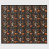 American Staffordshire Pumpkins Halloween Beängsti Geschenkpapier (Flach)