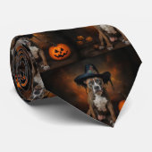 American Staffordshire Pumpkins Halloween Beängsti Krawatte (Gerollt)
