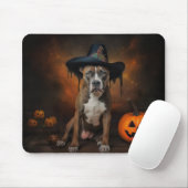 American Staffordshire Pumpkins Halloween Beängsti Mousepad (Mit Mouse)