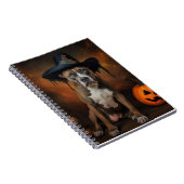 American Staffordshire Pumpkins Halloween Beängsti Notizblock (Rechte Seite)