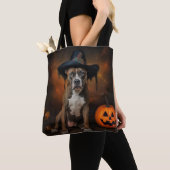 American Staffordshire Pumpkins Halloween Beängsti Tasche (Von Nahem)