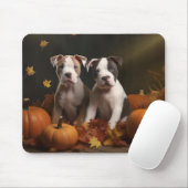 American Staffordshire Puppy Herbst Delight Mousepad (Mit Mouse)