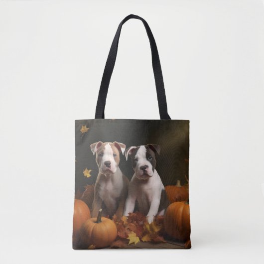 American Staffordshire Puppy Herbst Delight Tasche (Vorderseite)