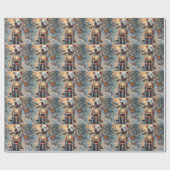 American Staffordshire Riding Motorrad Weihnachten Geschenkpapier (Flach)