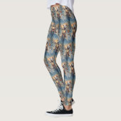 American Staffordshire Riding Motorrad Weihnachten Leggings (Links)