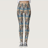 American Staffordshire Riding Motorrad Weihnachten Leggings (Vorderseite)