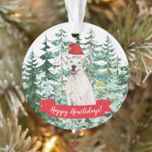 American Staffordshire schrecklich Hund Weihnachte Ornament