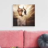 American Staffordshire Terrier - Amstaff Leinwanddruck (Insitu (Wohnzimmer))