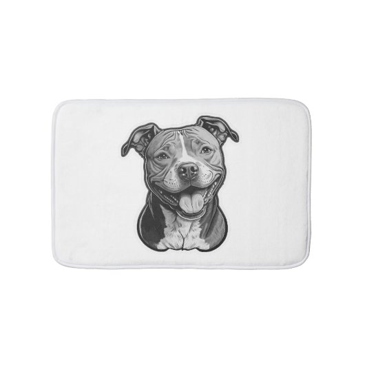 American Staffordshire Terrier Badematte (Vorderseite)