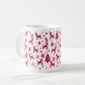 American Staffordshire Terrier Christmas Design Kaffeetasse (Vorderseite Links)