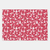 American Staffordshire Terrier Christmas Geschenkpapier Set (Vorderseite 3)