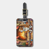 American Staffordshire Terrier Christmas Lights Gepäckanhänger (Vorderseite vertikal)