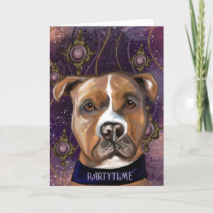 AMERICAN STAFFORDSHIRE TERRIER        DANKESKARTE