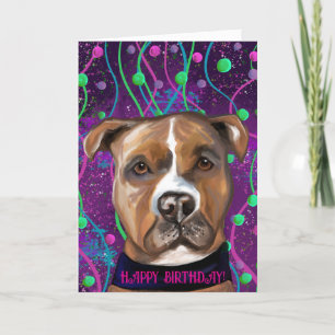AMERICAN STAFFORDSHIRE TERRIER        DANKESKARTE