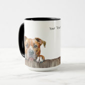 American Staffordshire Terrier Dog Tasse (Vorderseite Links)