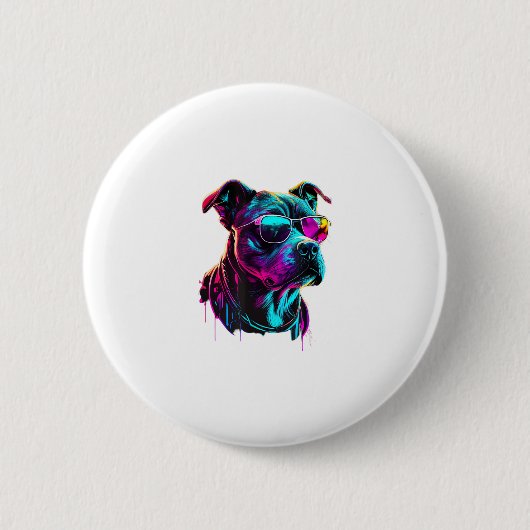 American Staffordshire Terrier Dogs American Staff Button (Vorderseite)