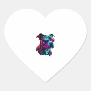 American Staffordshire Terrier Dogs American Staff Herz-Aufkleber