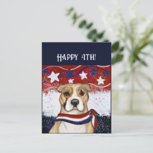 AMERICAN STAFFORDSHIRE TERRIER       FEIERTAGSPOSTKARTE