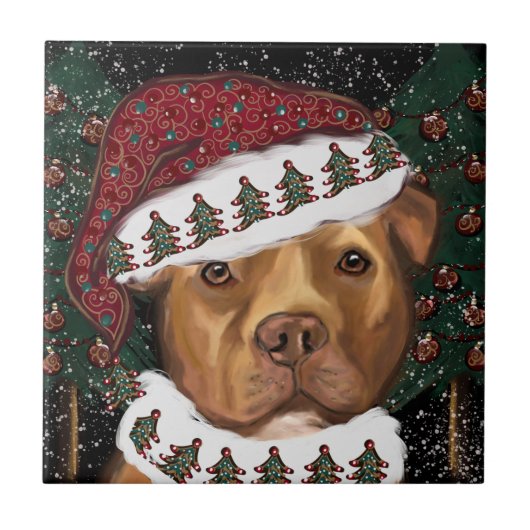 American Staffordshire Terrier Fliese (Vorderseite)