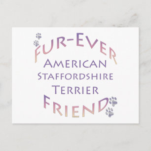 American Staffordshire Terrier Furever Postkarte
