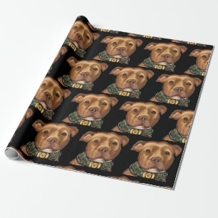 AMERICAN STAFFORDSHIRE TERRIER  GESCHENKPAPIER