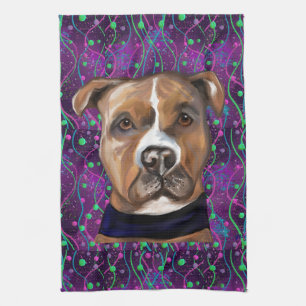 AMERICAN STAFFORDSHIRE TERRIER        GESCHIRRTUCH