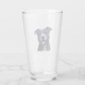American Staffordshire Terrier Glas (Rückseite)