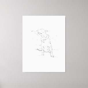 American Staffordshire Terrier Illustration Leinwanddruck