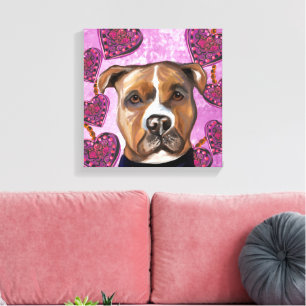 AMERICAN STAFFORDSHIRE TERRIER        LEINWANDDRUCK