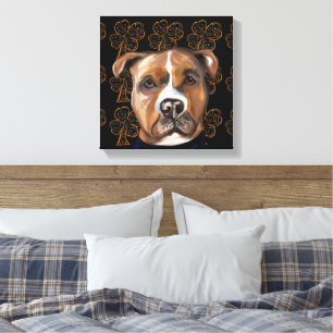 AMERICAN STAFFORDSHIRE TERRIER        LEINWANDDRUCK