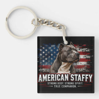 🐾 American Staffordshire Terrier Liebhaber 🐾 Schlüsselanhänger