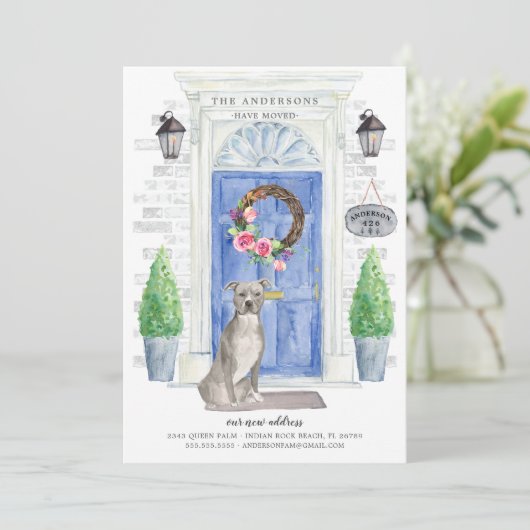 American Staffordshire Terrier Moving Ankündigung (Stehend Vorderseite)