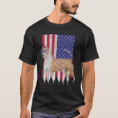 American Staffordshire Terrier Patriotic Dog Ameri T-Shirt (Vorderseite)