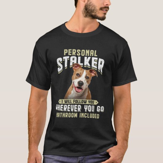 American Staffordshire Terrier Personal Stalker T-Shirt (Vorderseite)