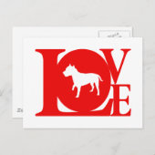 American Staffordshire Terrier Postkarte (Vorne/Hinten)