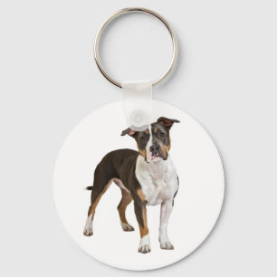 American Staffordshire Terrier  Puppy Dog Keychain Schlüsselanhänger